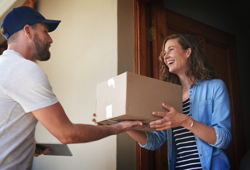 Package delivery at door